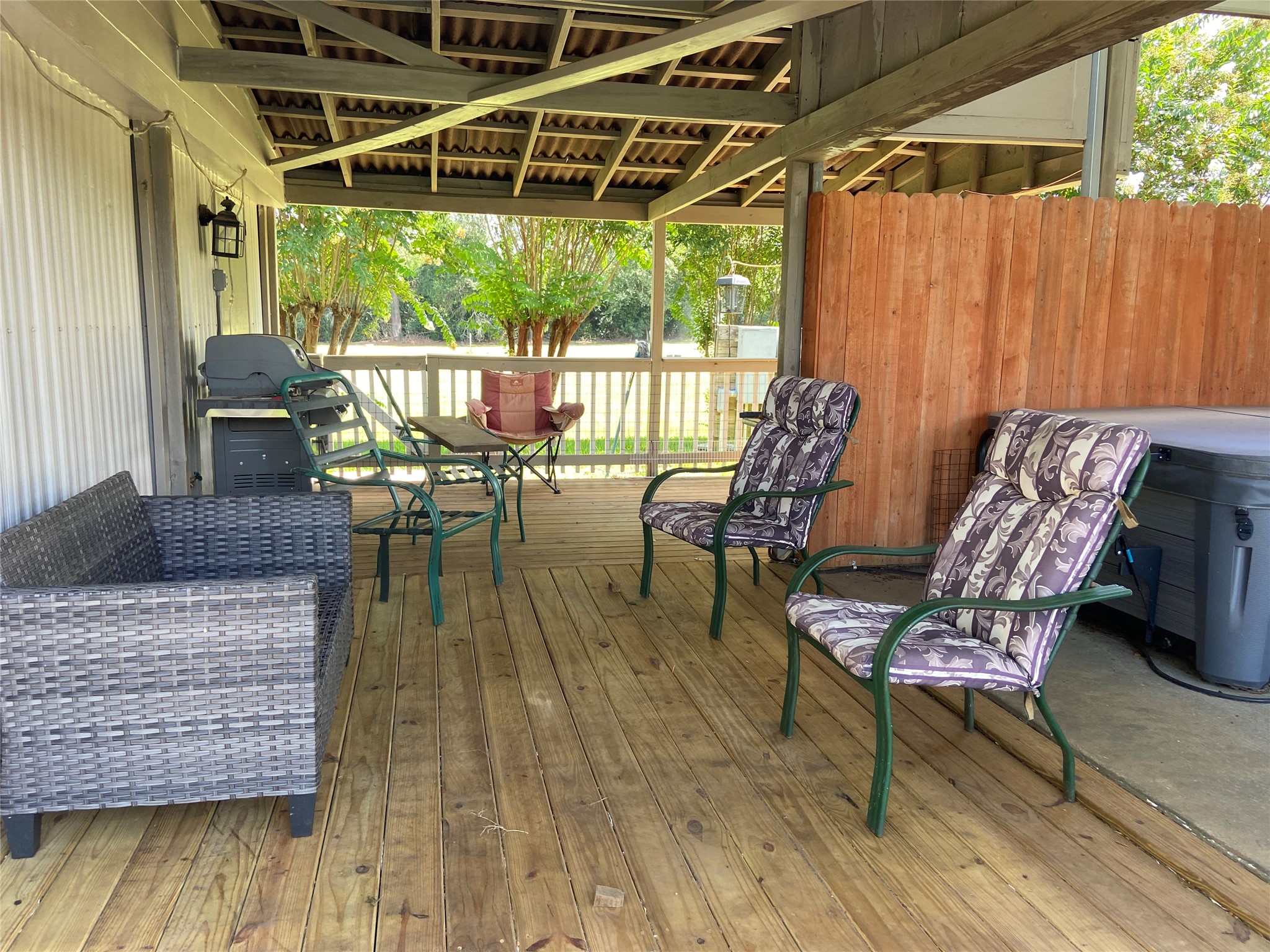 181 Hawk Livingston, TX 77399 - Photo 19 of 26 a view of a chairs and table on the deck