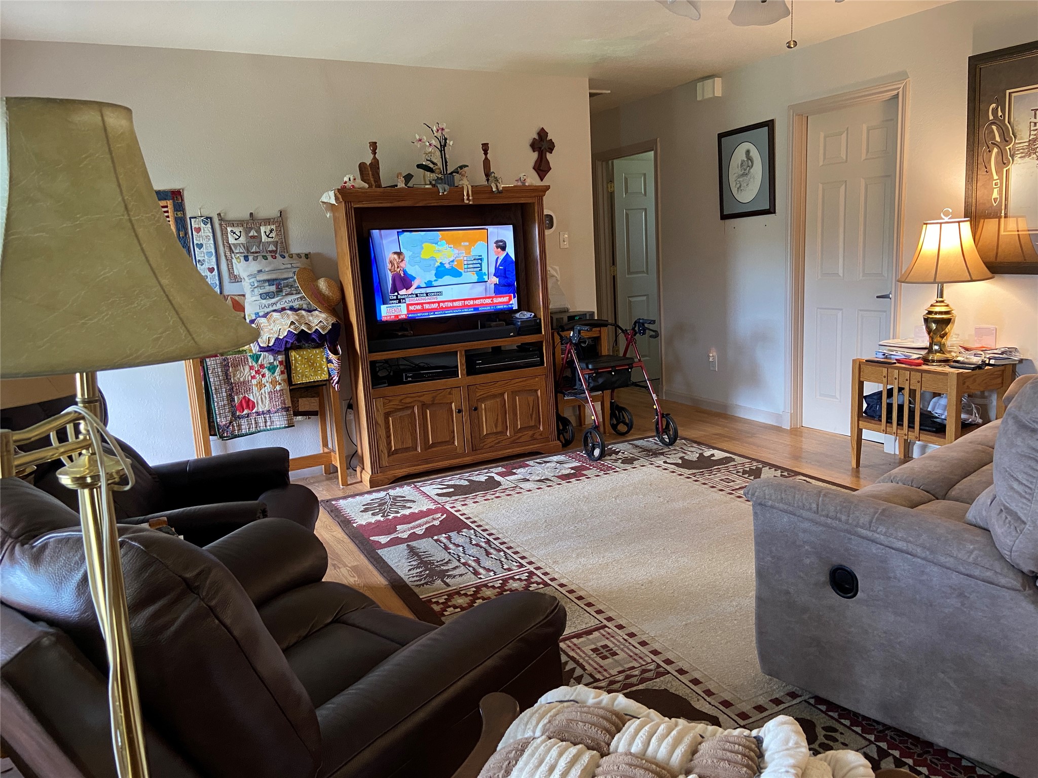 181 Hawk Livingston, TX 77399 - Photo 6 of 26 a living room with furniture and a flat screen tv