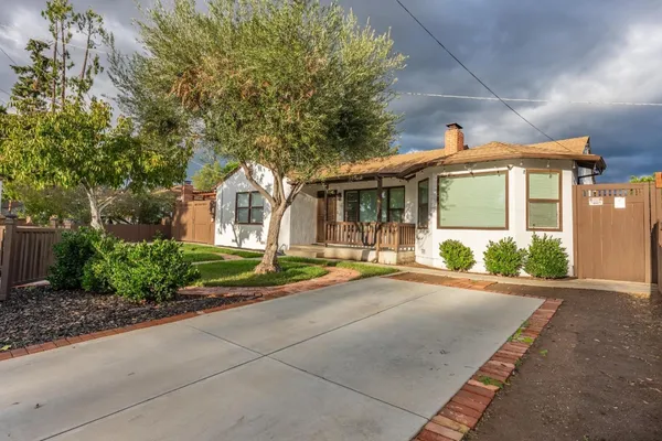 front view of a house with a porch