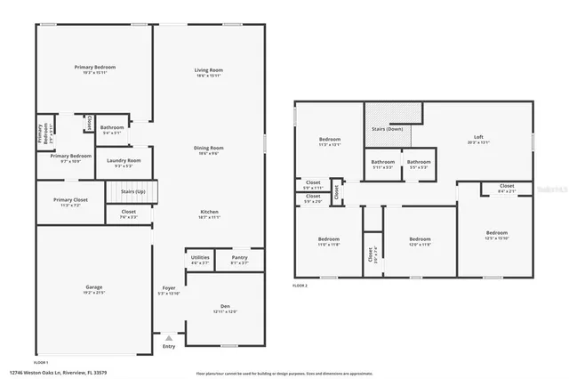 $3,000 | 12746 Weston Oaks Lane, Riverview, FL 33579