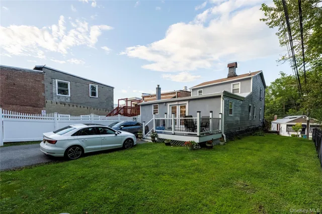 a house view with a garden space