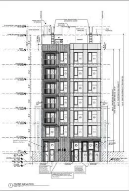 a black and white photo of a city view