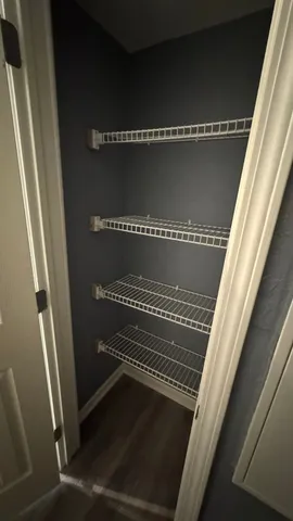 a view of wooden door