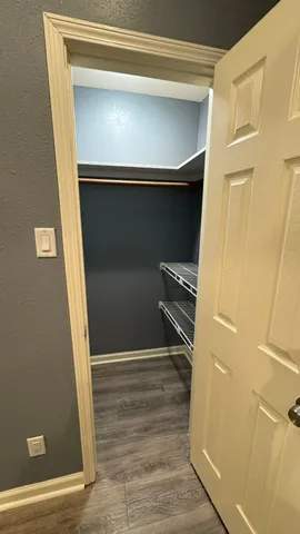 a close view of closet