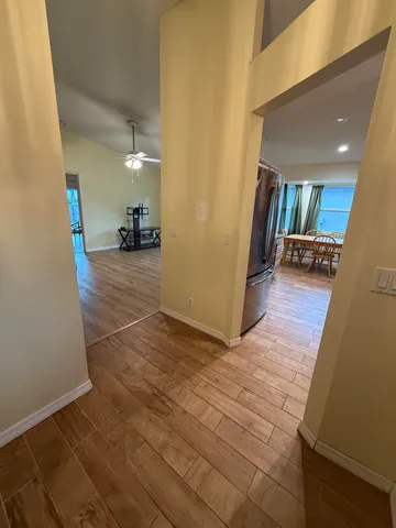 a view of a living room and a sink