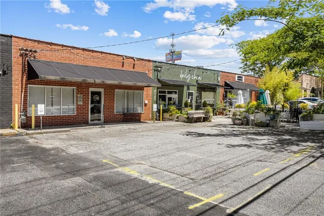 a view of a volley ball court