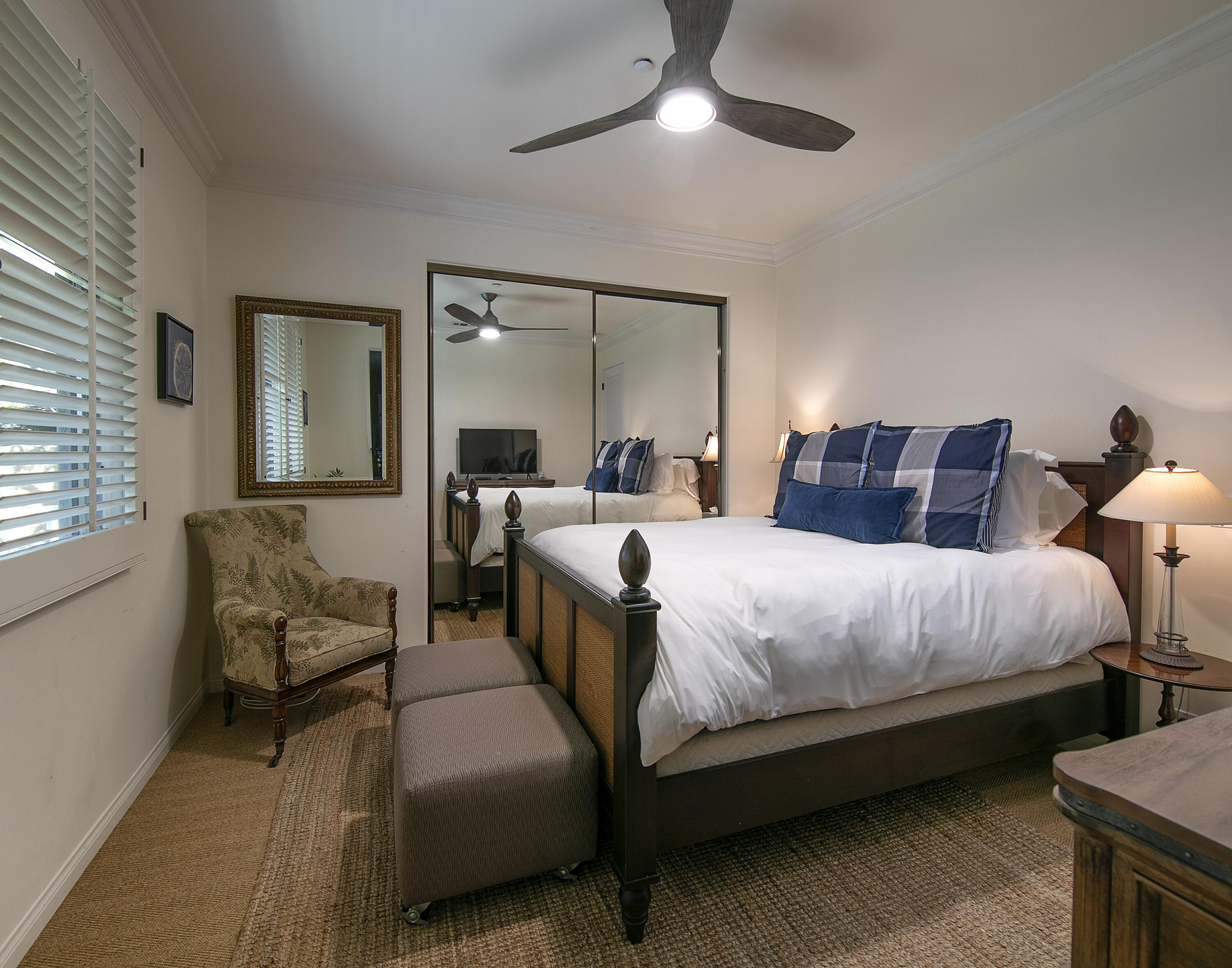 1138 Hill Road Santa Barbara, CA 93108 - Photo 16 of 25 a bedroom with bed and balcony view