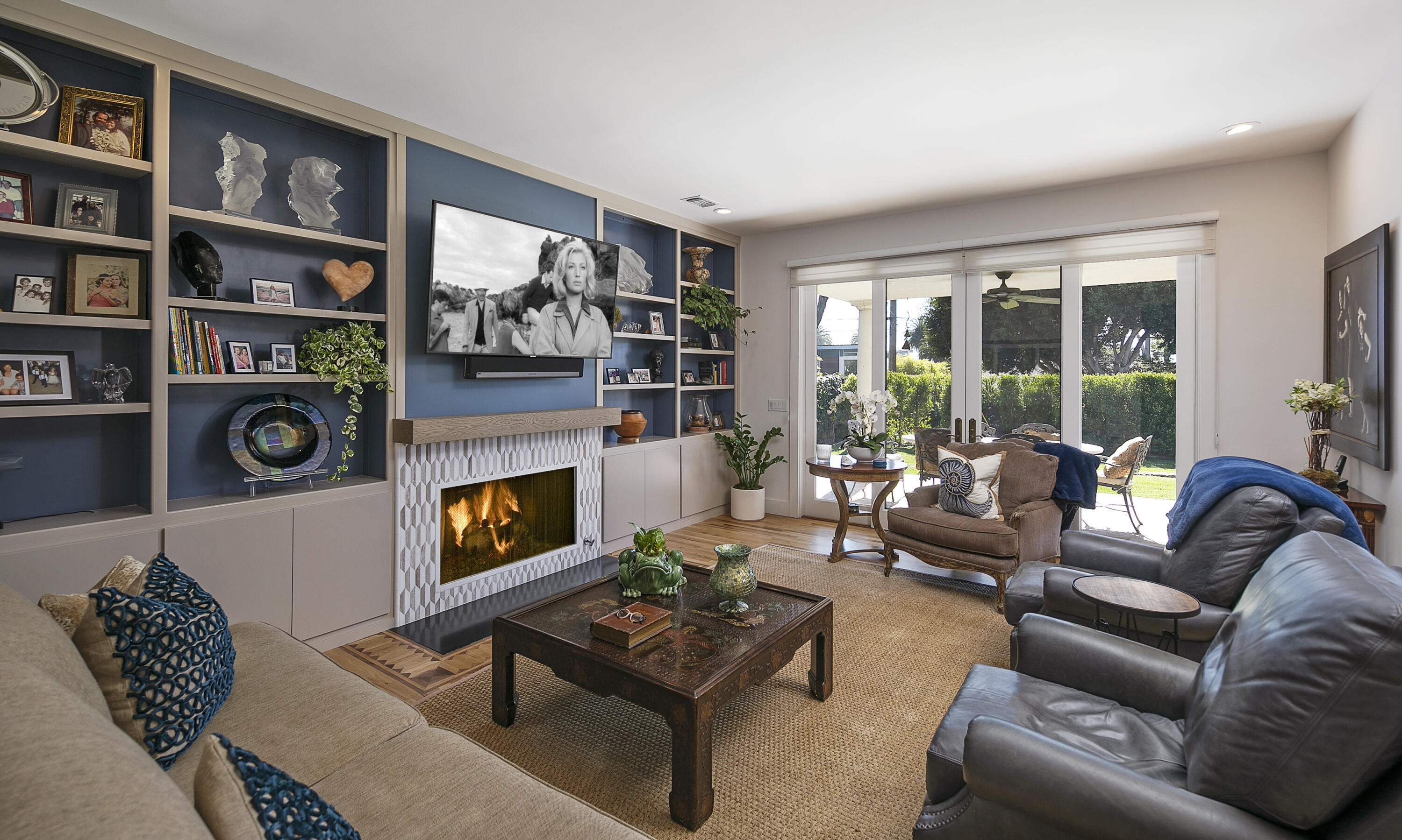 1138 Hill Road Santa Barbara, CA 93108 - Photo 7 of 25 a living room with furniture and a fireplace