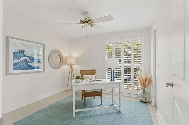 a view of a livingroom with furniture