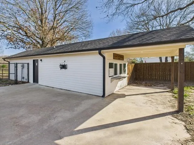 a view of a house with a outdoor space