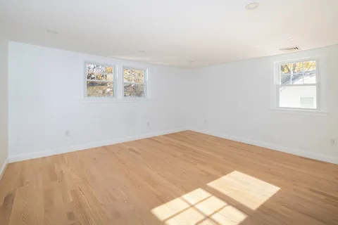 wooden floor in a room