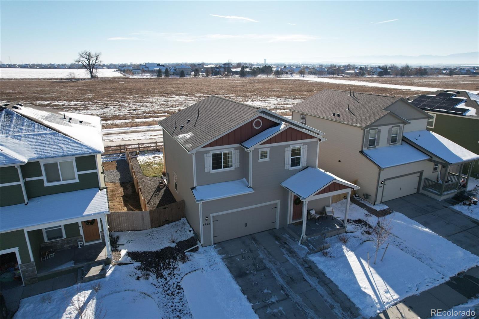 7252 Fall River Circle Frederick, CO 80530 - Photo 29 of 31 an aerial view of a house with a ocean view