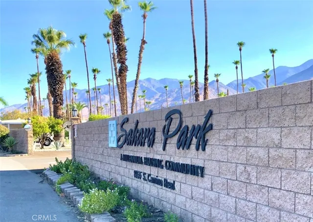 a view of outdoor space with sign board