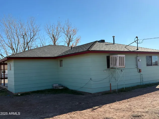a backyard of a house
