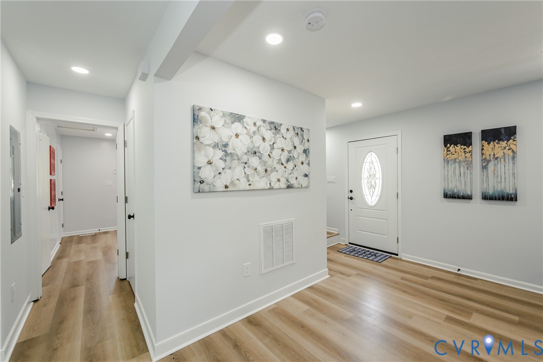 9514 Riddle Road Chesterfield, VA 23832 - Photo 15 of 50 Entryway featuring light wood finished floors, rec
