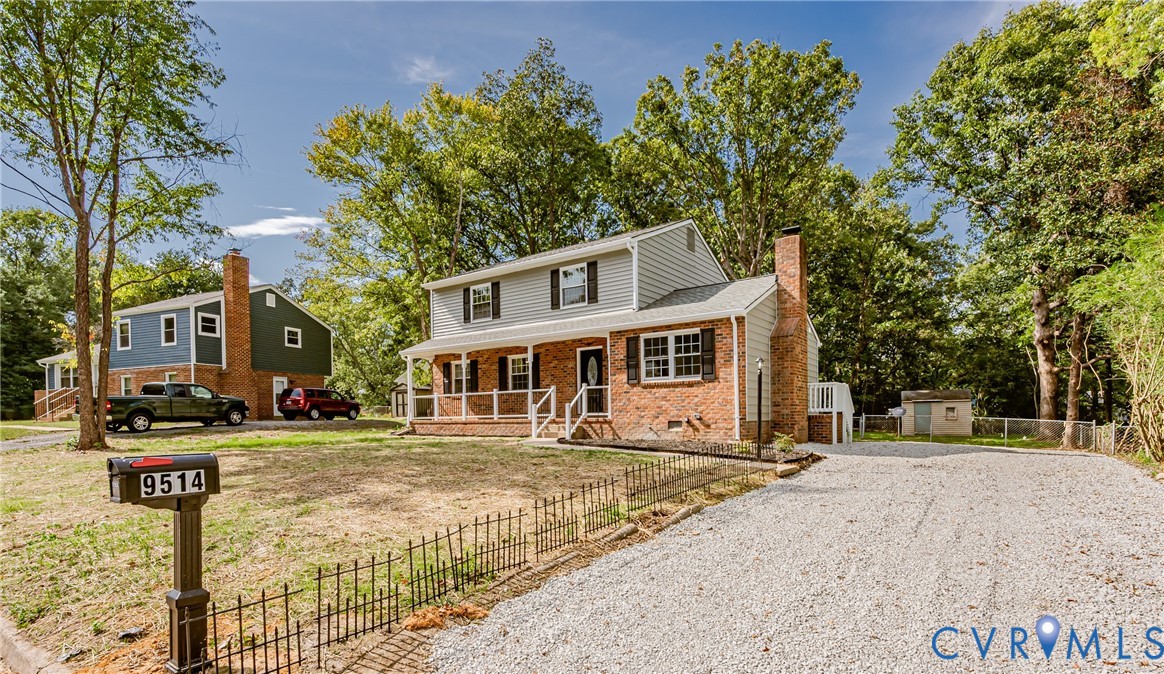 9514 Riddle Road Chesterfield, VA 23832 - Photo 2 of 50 Traditional-style home featuring covered porch, br