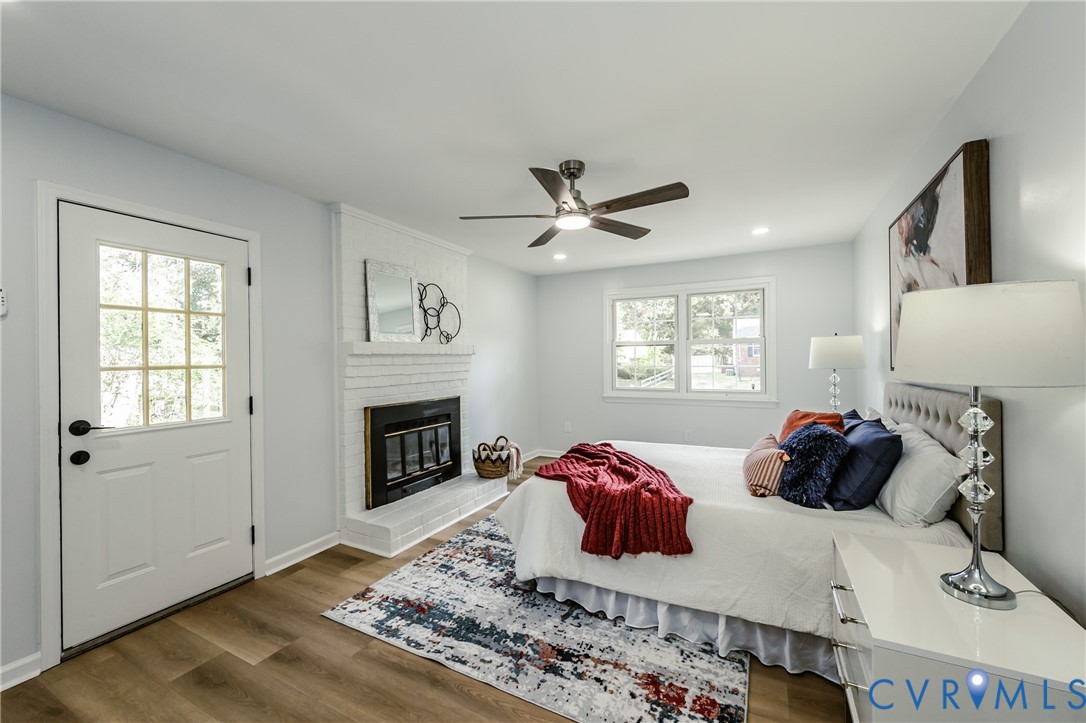 9514 Riddle Road Chesterfield, VA 23832 - Photo 28 of 50 Bedroom featuring wood finished floors, ceiling fa