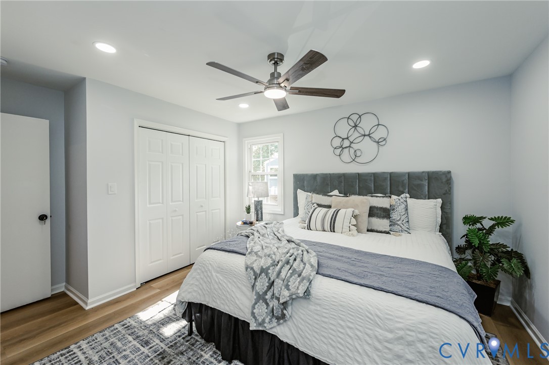 9514 Riddle Road Chesterfield, VA 23832 - Photo 37 of 50 Bedroom featuring wood finished floors, a closet,