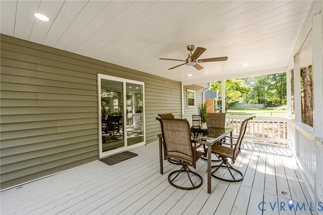 9514 Riddle Road Chesterfield, VA 23832 - Photo 44 of 50 Wooden deck featuring outdoor dining space and a c