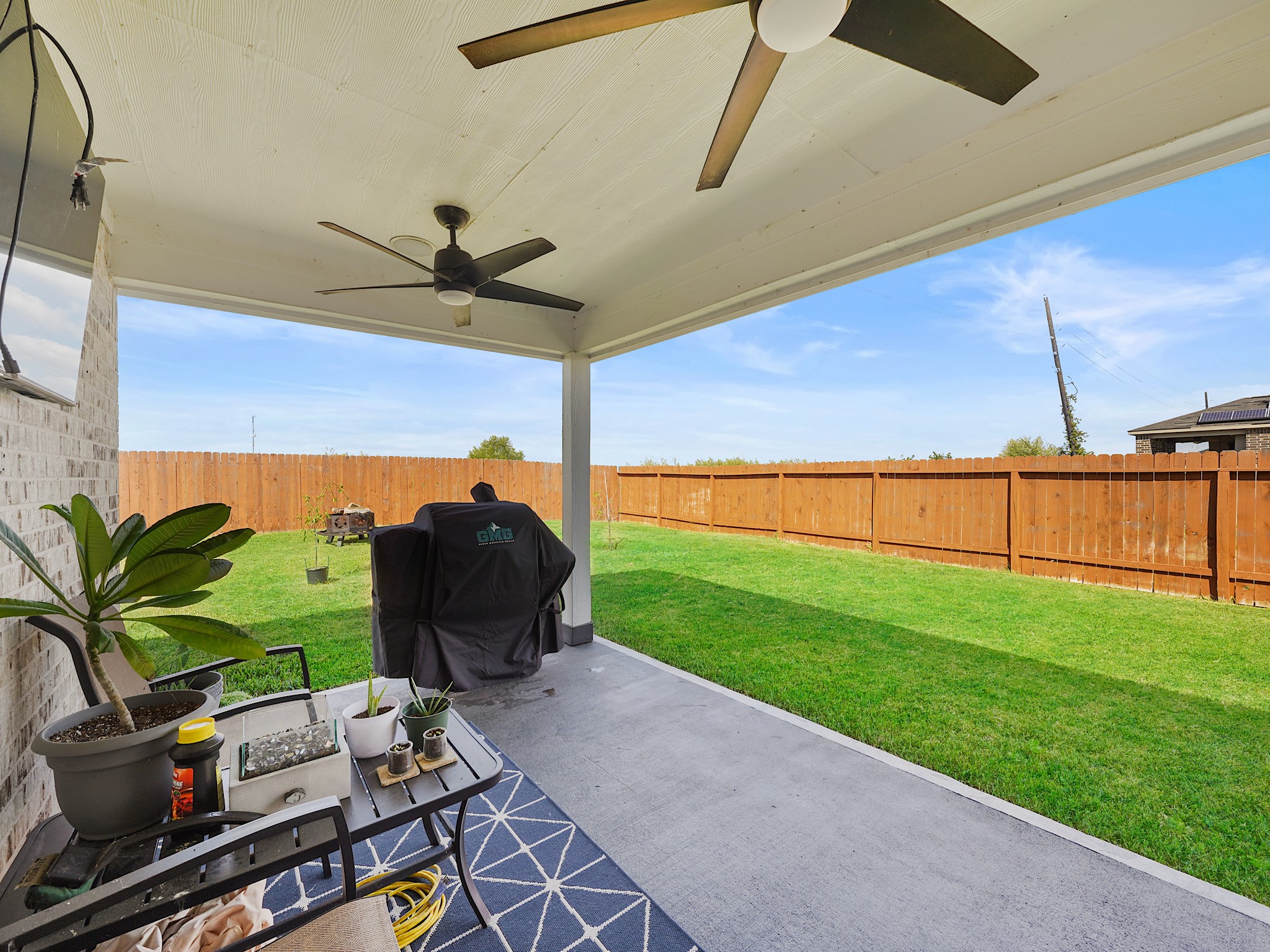 9 Alyssa Palms Drive Manvel, TX 77578 - Photo 26 of 30 a view of a backyard and hardwood