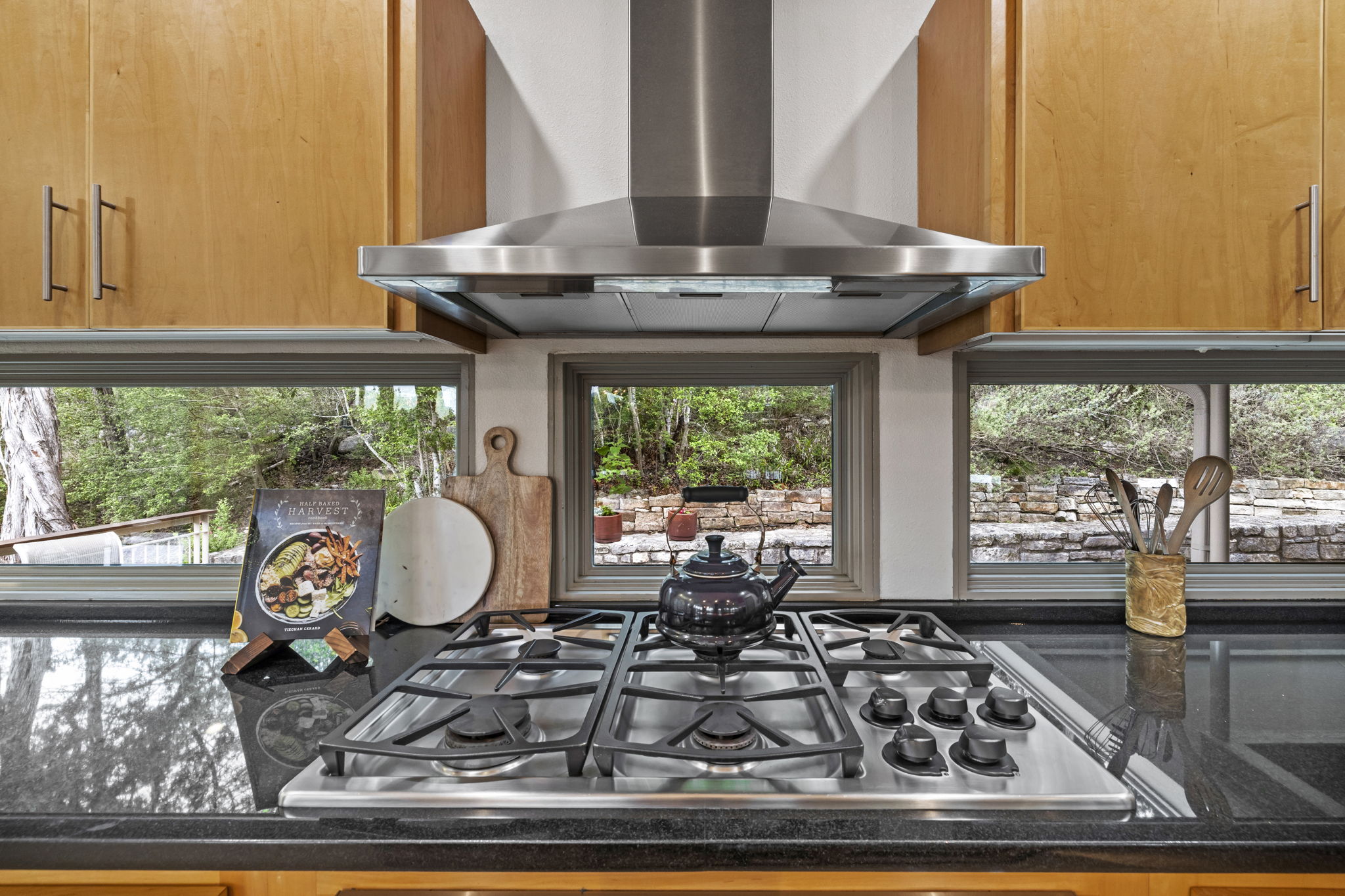 701 Yaupon Valley Road West Lake Hills, TX 78746 - Photo 12 of 40 What a relaxing view to enjoy while cooking!