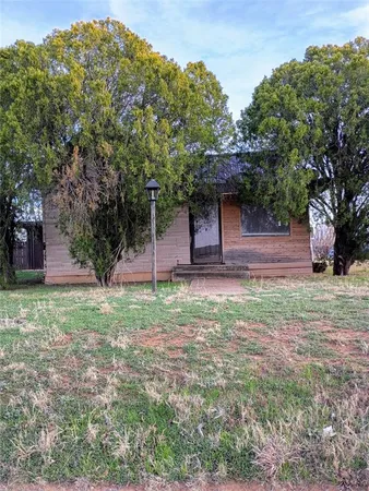 a view of a backyard with a plants