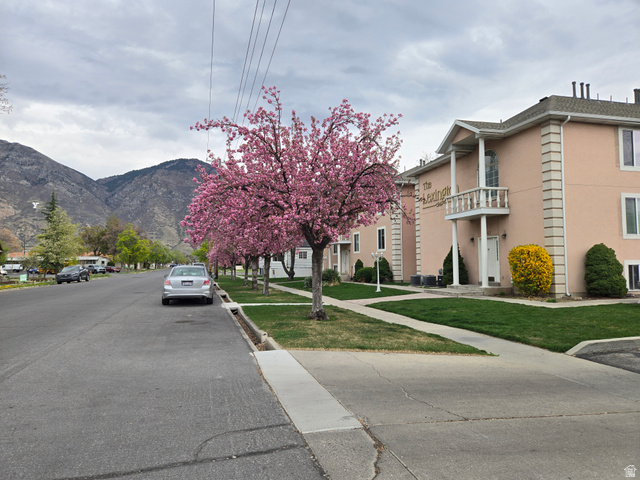 343 300 North, Unit 9 Provo, UT 84601 - Photo 2 of 10 View of asphalt road featuring a mountain view and sidewalks
