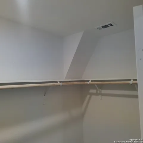 a close view of closet