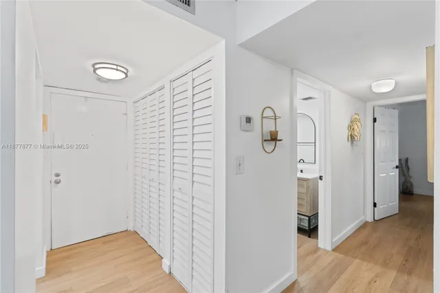 a view of a bathroom with shower