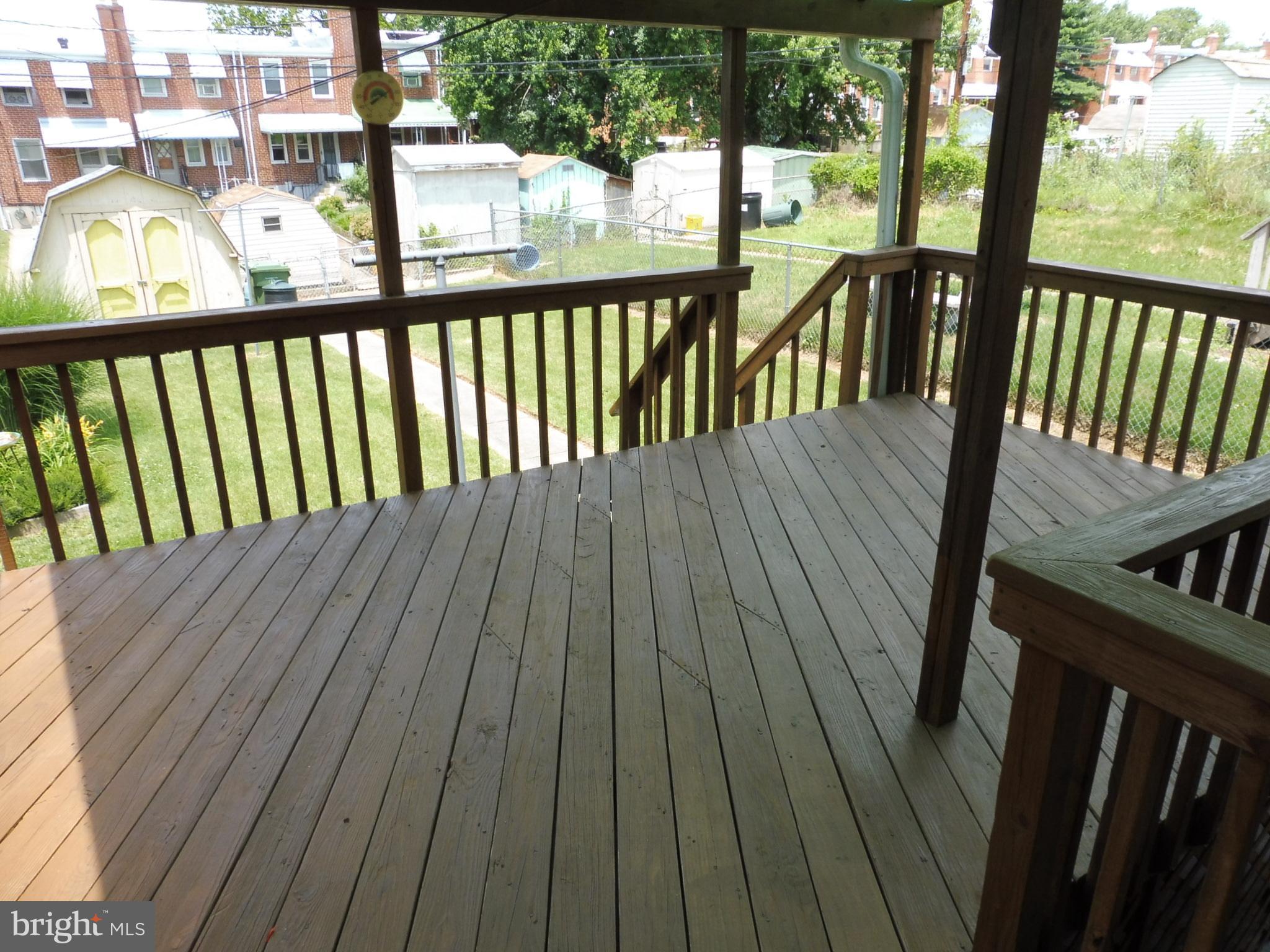 3648 Clarenell Road Baltimore, MD 21229 - Photo 21 of 25 Deck entry from kitchen