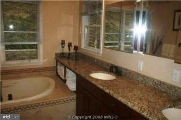 1934 Ruxton Road Towson, MD 21204 - Photo 7 of 8 a bathroom with a granite countertop sink and a bathtub