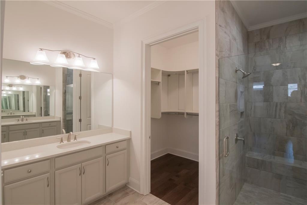 5865 Overlook Ridge East, Unit 105 Suwanee, GA 30024 - Photo 6 of 40 Picture is representative. This is photo of Avery Plan decorated model master bath