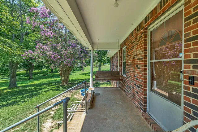 a house view with a garden space