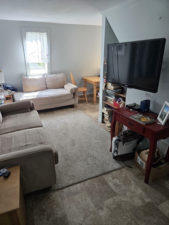 121 Amherst Road Pelham, MA 01002 - Photo 18 of 31 a living room with furniture and a flat screen tv