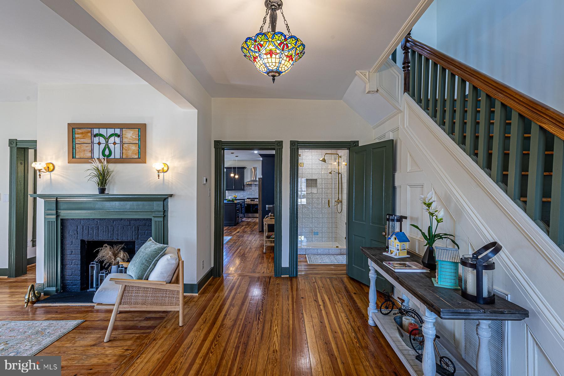 296 Beach Road White Stone, VA 22578 - Photo 8 of 51 a living room with furniture and a fireplace