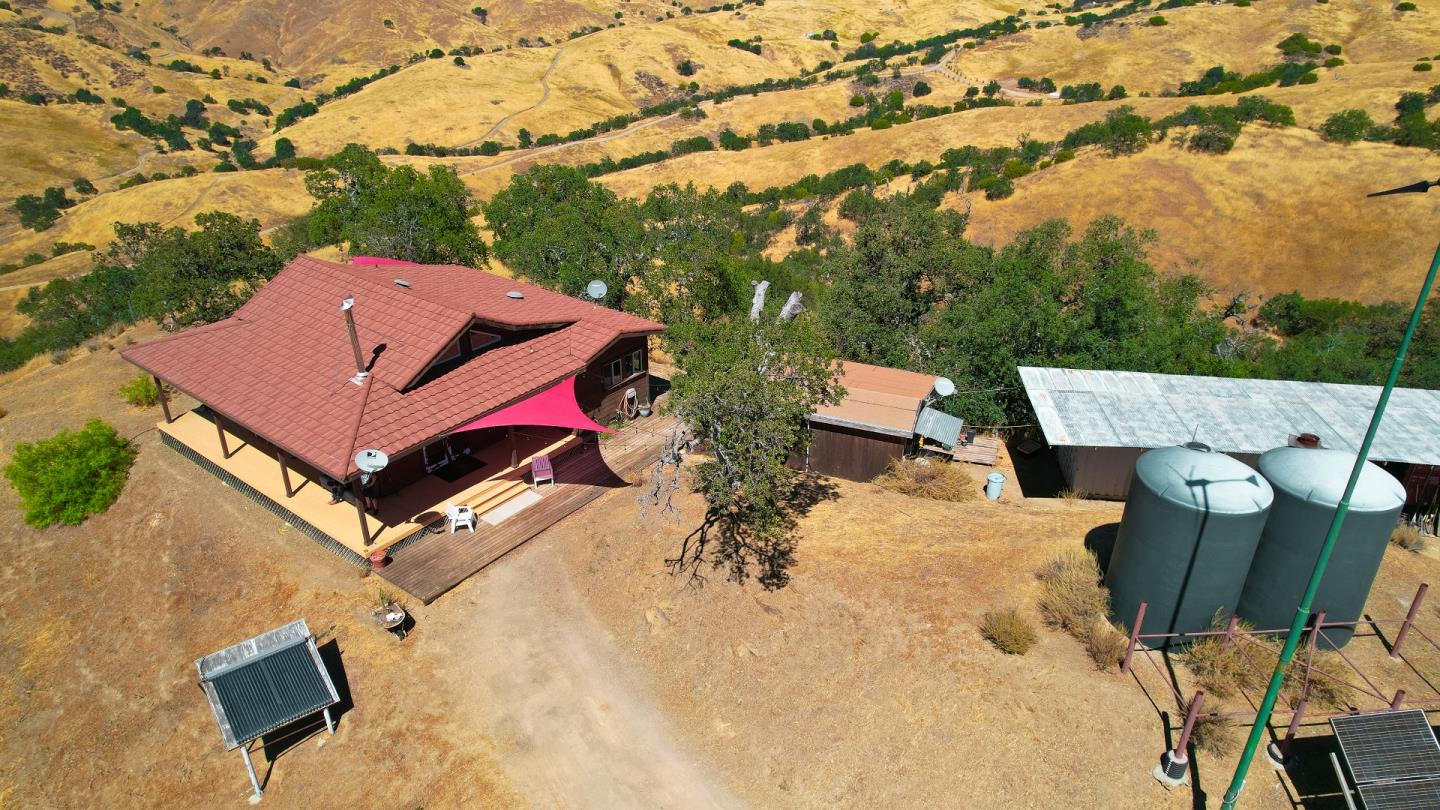 20473 Panoche Road Paicines, CA 95043 - Photo 3 of 19 an aerial view of house with yard and mountain