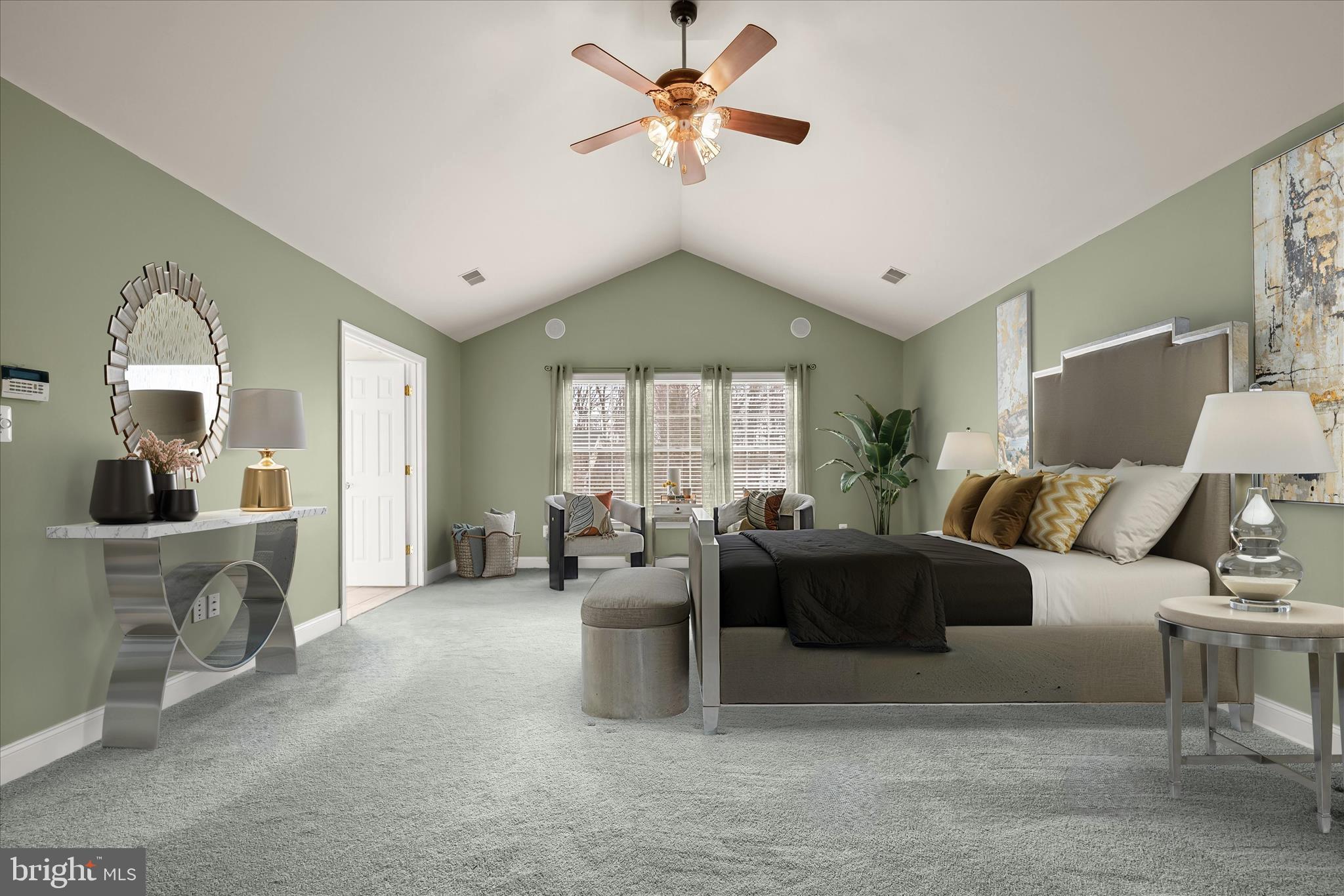 15286 Ridge Hunt Drive Woodbine, MD 21797 - Photo 42 of 100 Cathedral Ceiling Primary Bedroom