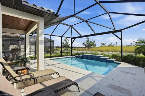 a view of a backyard of a house