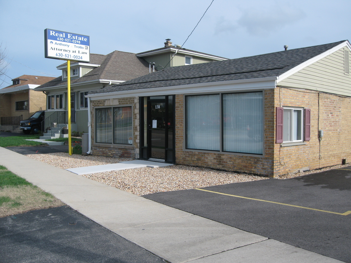 a front view of a house