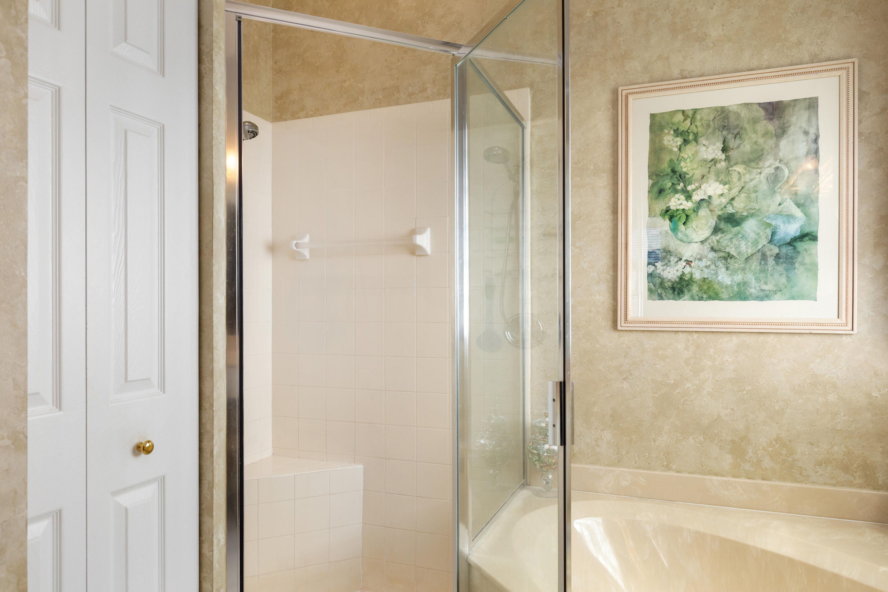 6698 Vía Roma Delray Beach, FL 33446 - Photo 15 of 50 a bathroom with a bathtub and a shower