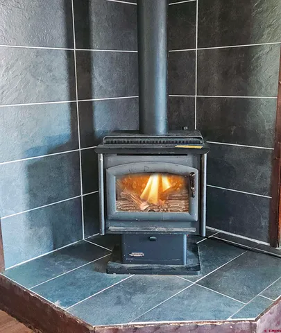 a room with furniture