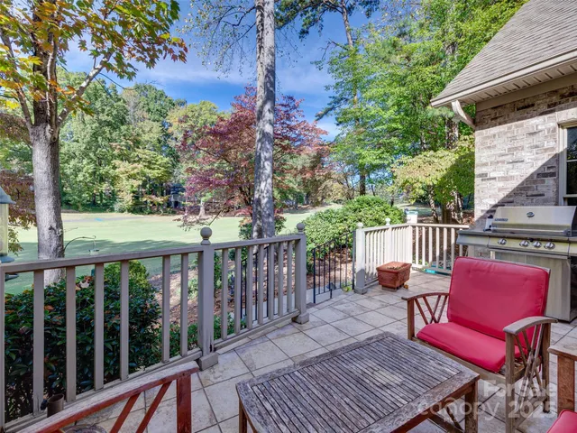 a outdoor view with a sitting space