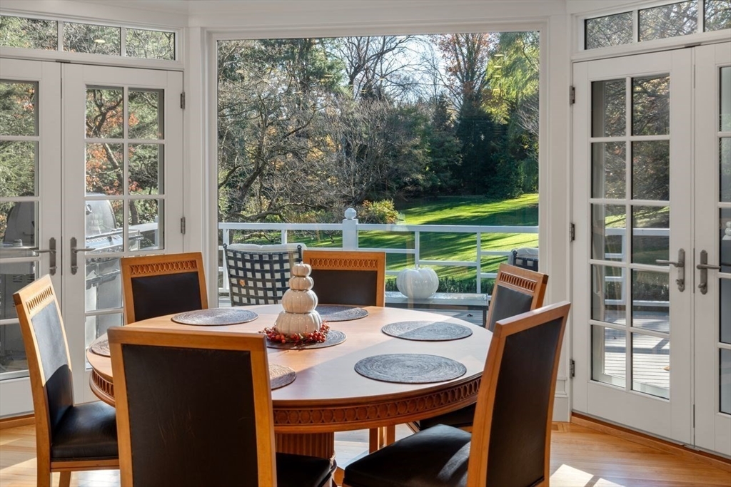71 Sears Road Brookline, MA 02445 - Photo 4 of 18 a view of a dining room with furniture window and wooden floor