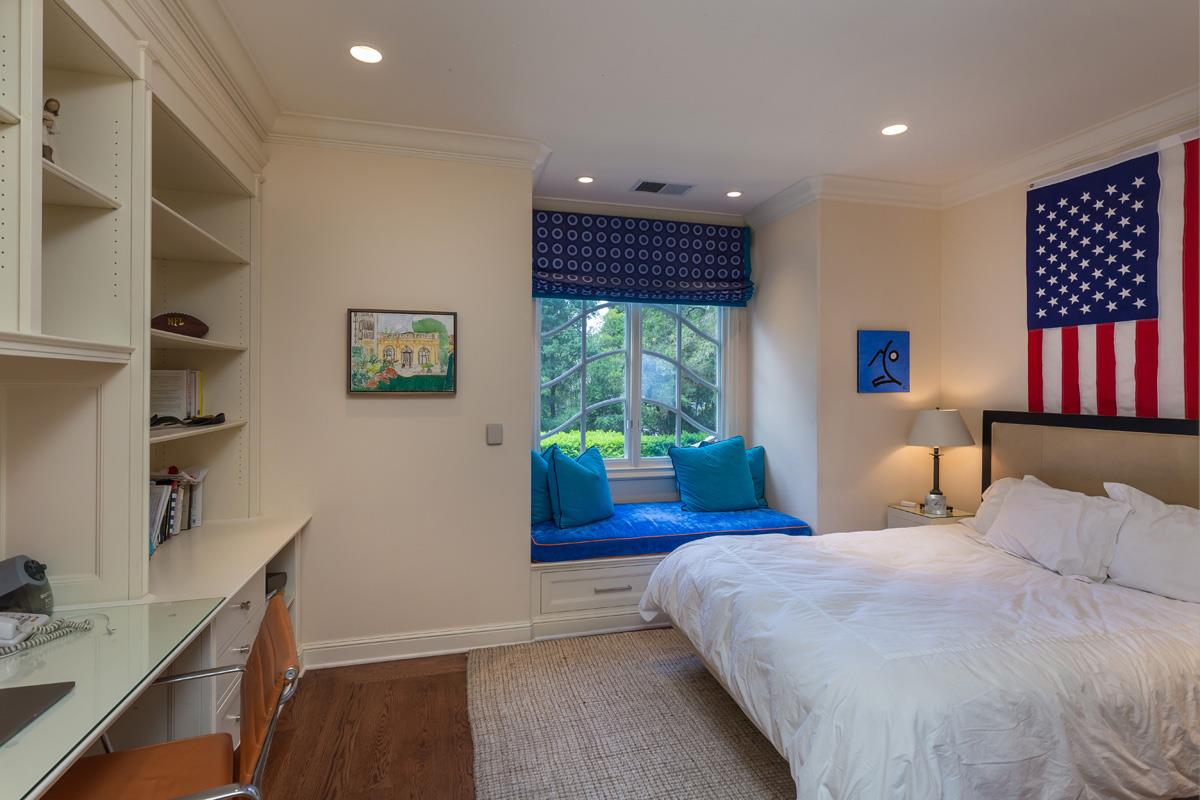 87 Patricia Drive Atherton, CA 94027 - Photo 19 of 41 a bedroom with a bed and a dresser next to a window