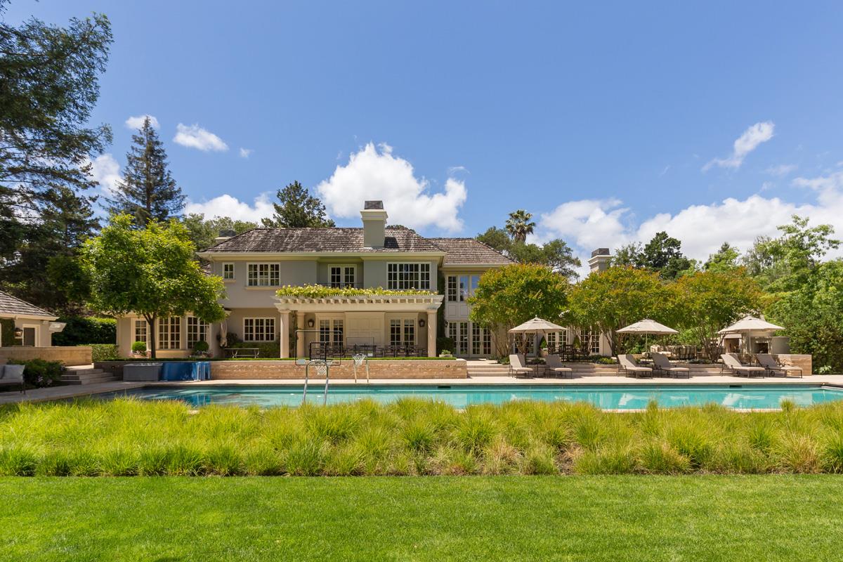 87 Patricia Drive Atherton, CA 94027 - Photo 38 of 41 a view of a house with a swimming pool
