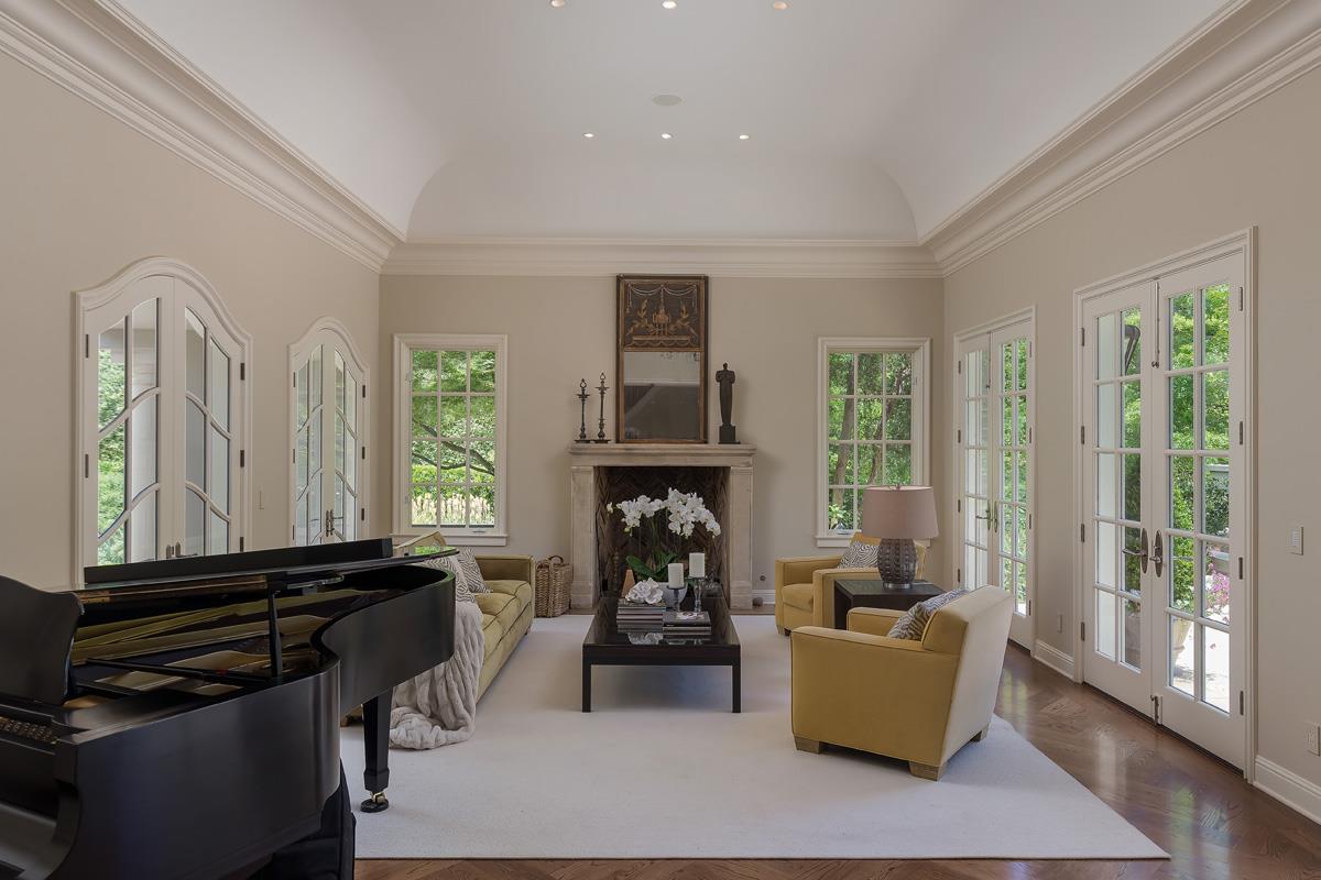 87 Patricia Drive Atherton, CA 94027 - Photo 7 of 41 a living room with furniture and a fireplace
