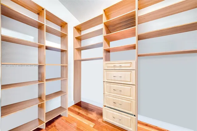 a view of closet area