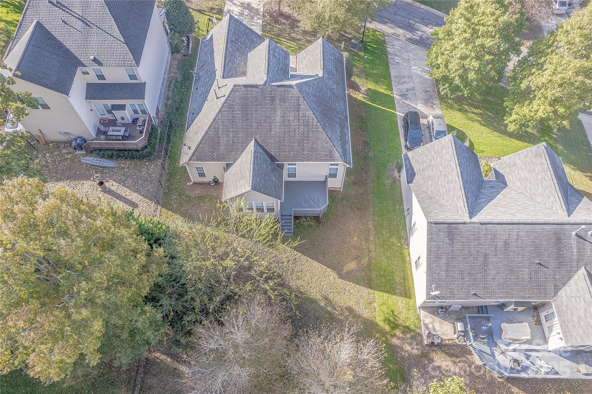 7216 Meyer Road Fort Mill, SC 29715 - Photo 47 of 47 a aerial view of a house with a yard and large tree