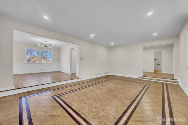 wooden floor in a room