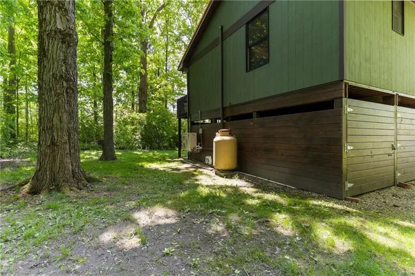 a backyard of a house